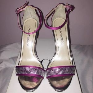 Fuchsia Strap Heels